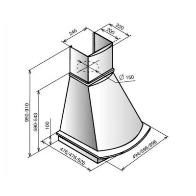 Вытяжка Эликор Ротонда 50 бежевый/бук орех 50П-650-П3Л Вытяжка Эликор Ротонда 50 бежевый/бук орех 50П-650-П3Л