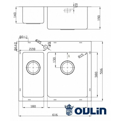 Мойка OULIN OL-FTR202R 616х506мм Мойка OULIN OL-FTR202R 616х506мм
