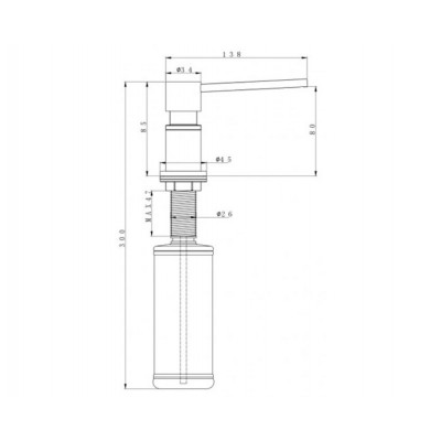 Дозатор PAULMARK D003-G золото Дозатор PAULMARK D003-G золото