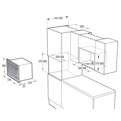 Микроволновая печь GORENJE BM201EG1BG Микроволновая печь GORENJE BM201EG1BG