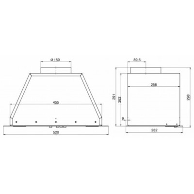 ВСТРАИВАЕМАЯ ВЫТЯЖКА ЭЛИКОР Врезной блок Flat 72 белый ВСТРАИВАЕМАЯ ВЫТЯЖКА ЭЛИКОР Врезной блок Flat 72 белый