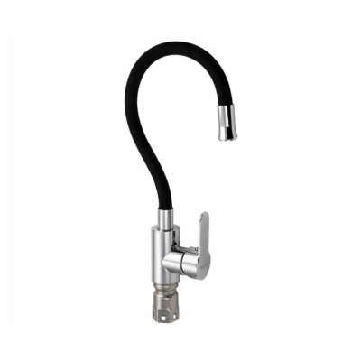 Смеситель MAGNUS 9265 хром, гибкий излив чёрный, из нерж. стали 304 Смеситель MAGNUS 9265 хром, гибкий излив чёрный, из нерж. стали 304