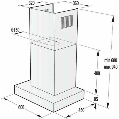 Вытяжка GORENJE WHT 68 INI Вытяжка GORENJE WHT 68 INI