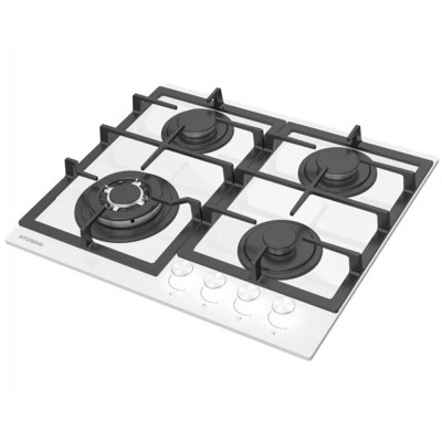 Варочная поверхность газ. Hyundai HHG 6436 WG белый Варочная поверхность газ. Hyundai HHG 6436 WG белый