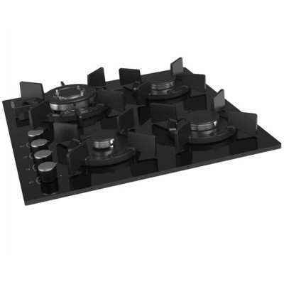 Варочная поверхность газ. Hyundai HHG 6437 BG черный Варочная поверхность газ. Hyundai HHG 6437 BG черный