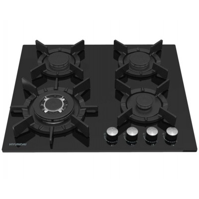 Варочная поверхность газ. Hyundai HHG 6437 BG черный Варочная поверхность газ. Hyundai HHG 6437 BG черный
