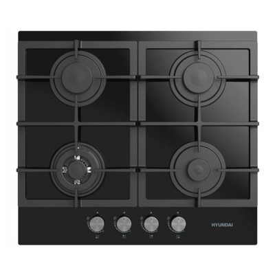 Варочная поверхность газ. Hyundai HHG 6435 BG черный Варочная поверхность газ. Hyundai HHG 6435 BG черный