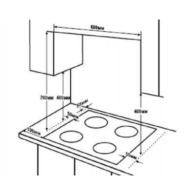 Варочная поверхность газ. Hyundai HHG 6435 BG черный Варочная поверхность газ. Hyundai HHG 6435 BG черный