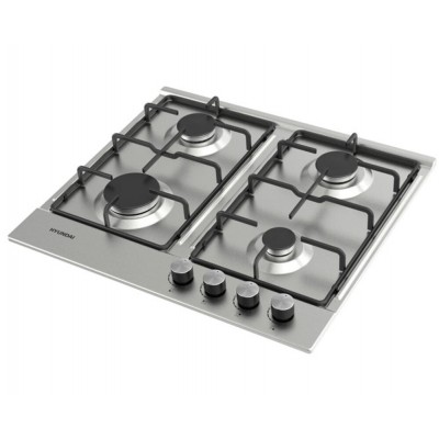 Варочная поверхность газ. Hyundai HHG 6432 IX нержавеющая сталь Варочная поверхность газ. Hyundai HHG 6432 IX нержавеющая сталь