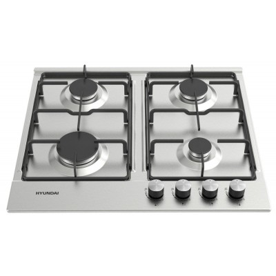 Варочная поверхность газ. Hyundai HHG 6432 IX нержавеющая сталь Варочная поверхность газ. Hyundai HHG 6432 IX нержавеющая сталь