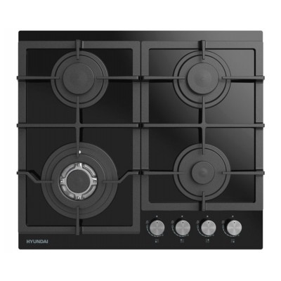Варочная поверхность газ. Hyundai HHG 6436 BG черный Варочная поверхность газ. Hyundai HHG 6436 BG черный