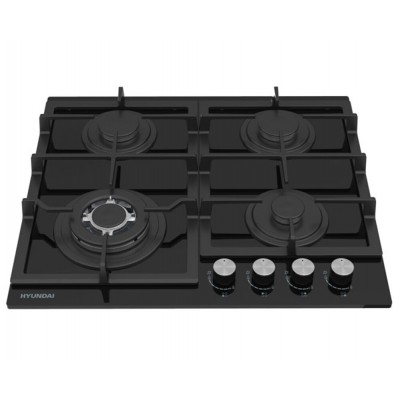 Варочная поверхность газ. Hyundai HHG 6436 BG черный Варочная поверхность газ. Hyundai HHG 6436 BG черный