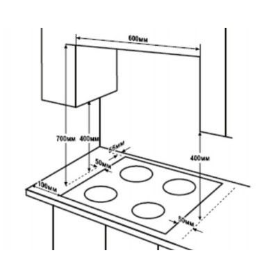 Варочная поверхность газ. Hyundai HHG 6436 BG черный Варочная поверхность газ. Hyundai HHG 6436 BG черный
