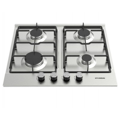 Варочная поверхность газ. Hyundai HHG 6430 IX нержавеющая сталь Варочная поверхность газ. Hyundai HHG 6430 IX нержавеющая сталь