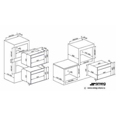 Микроволновая печь встр. SMEG SF4101MS Микроволновая печь встр. SMEG SF4101MS