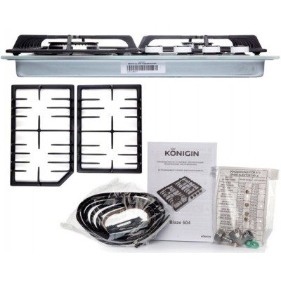 Газовая варочная панель Konigin Blaze 604 WHGW Газовая варочная панель Konigin Blaze 604 WHGW