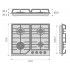 Газовая варочная панель Konigin Blaze 604 WHGW Газовая варочная панель Konigin Blaze 604 WHGW