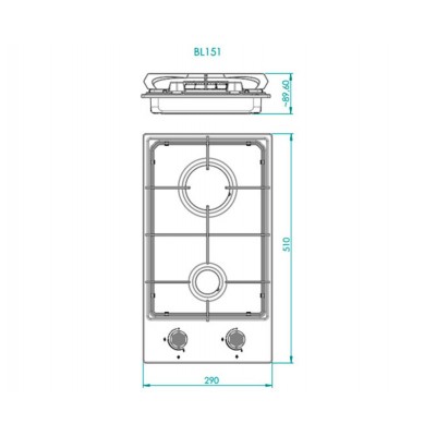 Газовая варочная панель Konigin Spark 302 IVE Газовая варочная панель Konigin Spark 302 IVE