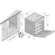 Шкаф духовой электрический Konigin Flax 60 IV M6