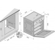 Шкаф духовой электрический Konigin Sage 60 BK E8