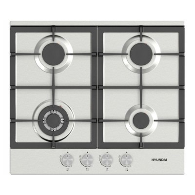 Варочная поверхность газ. Hyundai HHG 6434 IX нерж. Варочная поверхность газ. Hyundai HHG 6434 IX нерж.