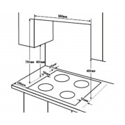 Варочная поверхность газ. Hyundai HHG 6434 BG черный