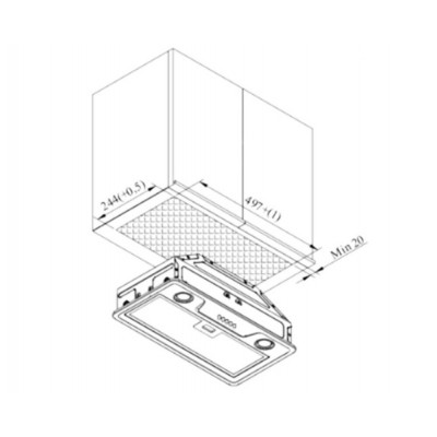 Вытяжка Konigin Skylark Black Glass 60 Вытяжка Konigin Skylark Black Glass 60