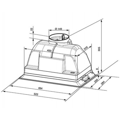 ВСТРАИВАЕМАЯ ВЫТЯЖКА SMEG KSEG5XE ВСТРАИВАЕМАЯ ВЫТЯЖКА SMEG KSEG5XE