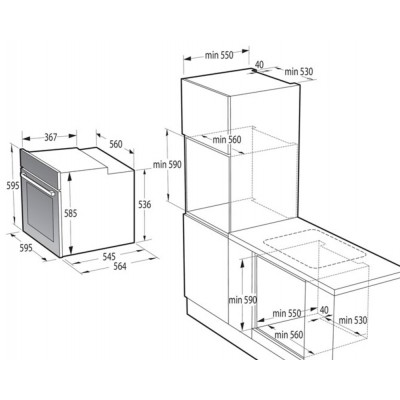 Духовой шкаф электрический GORENJE BPSA6747A08X Духовой шкаф электрический GORENJE BPSA6747A08X