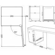 Холодильник встр. винный SMEG CVI638RN3