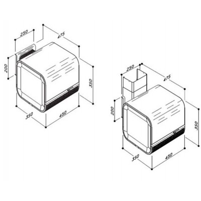 Вытяжка Sirius SL 88 45 см ЧЁРНЫЙ Вытяжка Sirius SL 88 45 см ЧЁРНЫЙ