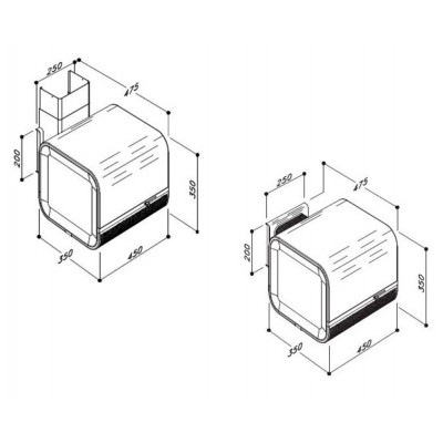 Вытяжка Sirius SL 88 45 см БЕЛЫЙ Вытяжка Sirius SL 88 45 см БЕЛЫЙ