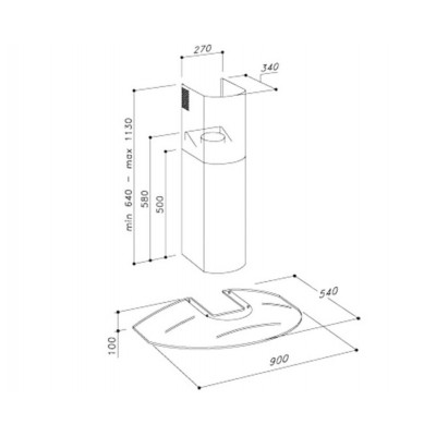 Вытяжка Sirius MО 202 SCH14 90 см НЕРЖ. Вытяжка Sirius MО 202 SCH14 90 см НЕРЖ.