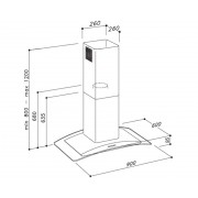 Вытяжка Sirius SIL17-P 90 см НЕРЖ.