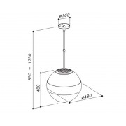 Вытяжка Sirius SILT 18L 48 см БЕЛОЕ СТЕКЛО