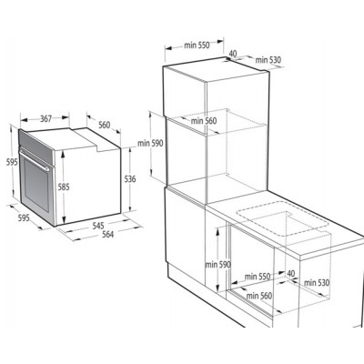 Духовой шкаф эл. GORENJE BSA6737ORAW Духовой шкаф эл. GORENJE BSA6737ORAW