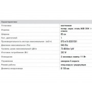 Вытяжка Galvamet Theorema 65/F чёрное стекло