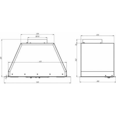 ВСТРАИВАЕМАЯ ВЫТЯЖКА ЭЛИКОР BF5634Q0 хром ВСТРАИВАЕМАЯ ВЫТЯЖКА ЭЛИКОР BF5634Q0 хром