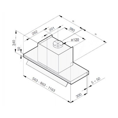 Вытяжка Galvamet Magic 60/A нерж. Вытяжка Galvamet Magic 60/A нерж.