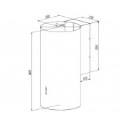 Вытяжка AKPO WK-10 Balmera WL 40 см. белый