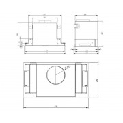 Вытяжка AKPO WK-10 Neva glass 60 см. нерж/чёрный (жесты)