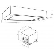Вытяжка AKPO WK-9 Manado 90 см. белый