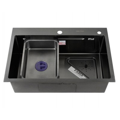 Мойка FABIA PROFI 680x450 ГРАФИТ (Корзина, угл. сифон, отв-е для доз.) Мойка FABIA PROFI 680x450 ГРАФИТ (Корзина, угл. сифон, отв-е для доз.)