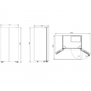 Холодильник Hyundai CS5003F ЧЕРНОЕ СТЕКЛО