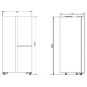 Холодильник Hyundai CS5073FV ГРАФИТ