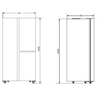 Холодильник Hyundai CS5073FV ГРАФИТ Холодильник Hyundai CS5073FV ГРАФИТ
