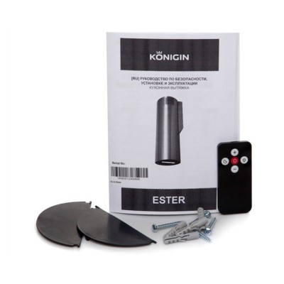 Вытяжка Konigin Ester Black/Black Glass 31 Вытяжка Konigin Ester Black/Black Glass 31