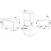 Микроволновая печь встраиваемая SMEG FMI320X2