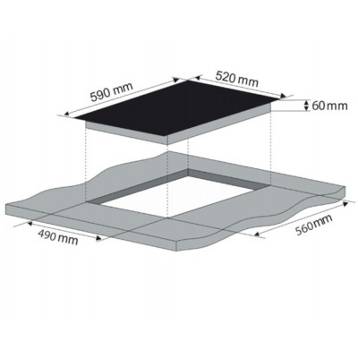 Индукционная варочная панель Konigin Lacerta I604 SBK Индукционная варочная панель Konigin Lacerta I604 SBK