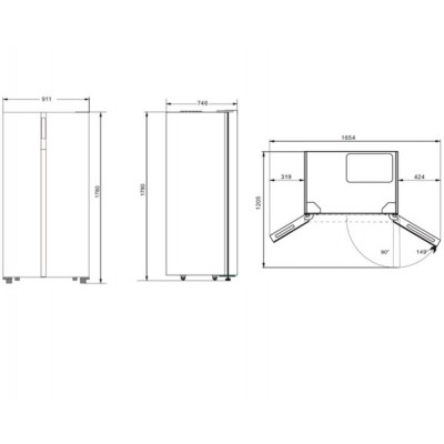 Холодильник Hyundai CS6503FV НЕРЖАВЕЮЩАЯ СТАЛЬ Холодильник Hyundai CS6503FV НЕРЖАВЕЮЩАЯ СТАЛЬ